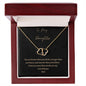 Gold Heart Necklace with Diamonds, To Daughter from Dad