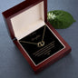 Gold Heart Necklace with Diamonds, To Daughter from Dad