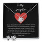 Gift from Dad to Daughter, Beautiful Necklace and Earring Set for Women, Necklace from Dad to Daughter