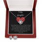 Gift from Dad to Daughter, Beautiful Necklace and Earring Set for Women, Necklace from Dad to Daughter