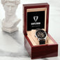 Groomsman Gifts Stylish Openwork Watch with Leather Band | Mahogany Luxury Box