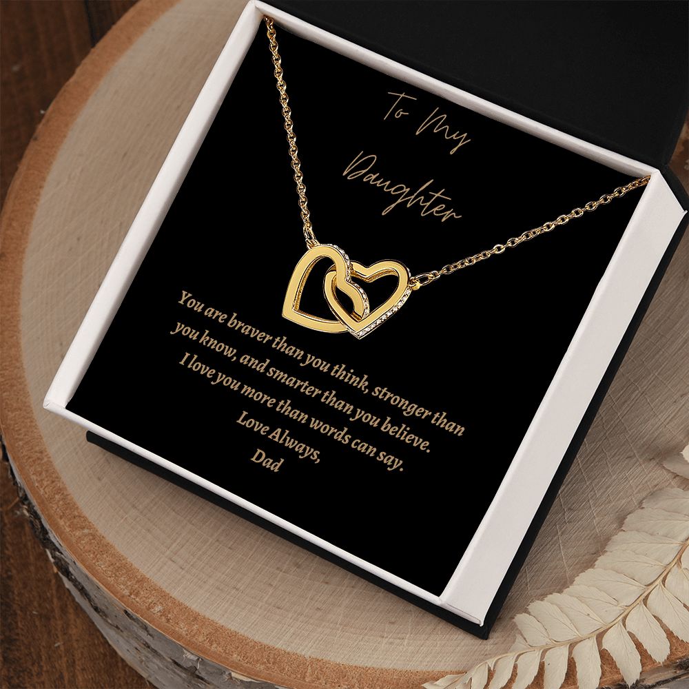 Heart Necklace for Daughter, Necklace for Daughter from Dad