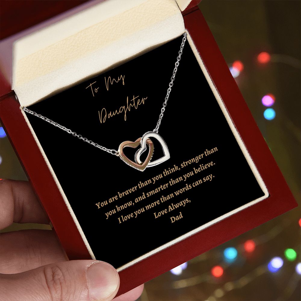 Heart Necklace for Daughter, Necklace for Daughter from Dad
