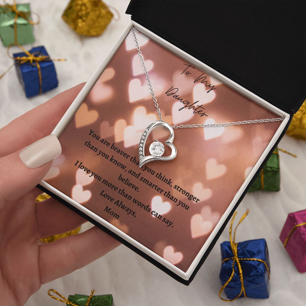 To My Daughter Necklace From Mom