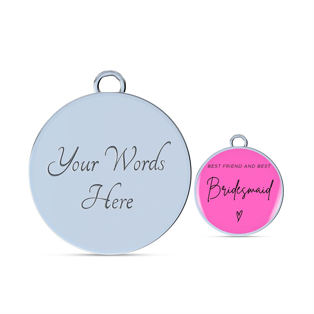 Bridesmaids Gifts for Wedding | Engravable Luxury Bangle Bracelet "Best Friend and Best Bridesmaid" | Option to Engrave Backside