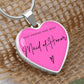 Maid of Honor Gifts for Wedding | Engravable Luxury Heart Necklace "Best Friend and Best Maid of Honor" | Option to Engrave Backside