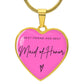 Maid of Honor Gifts for Wedding | Engravable Luxury Heart Necklace "Best Friend and Best Maid of Honor" | Option to Engrave Backside