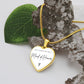 Maid of Honor Gifts for Wedding | Engravable Luxury Heart Necklace "Best Friend and Best Maid of Honor" | Option to Engrave Backside