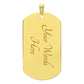 Bridesmaids Gifts for Wedding | Engravable Luxury Dog Tag Necklace, Military Wedding |  "Best Friend and Best Bridesmaid" | Option to Engrave Backside