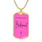 Bridesmaids Gifts for Wedding | Engravable Luxury Dog Tag Necklace, Military Wedding |  "Best Friend and Best Bridesmaid" | Option to Engrave Backside