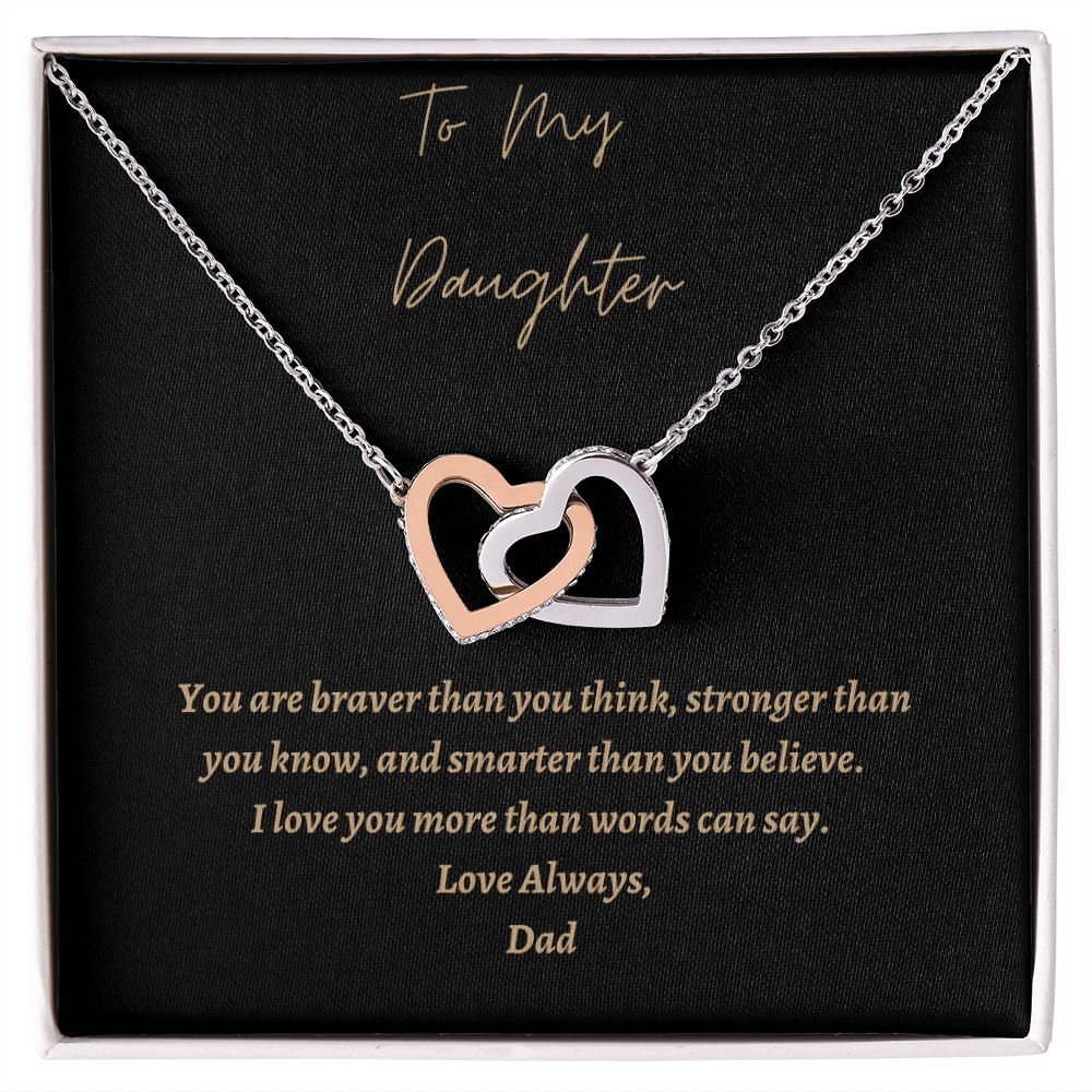 Heart Necklace for Daughter, Necklace for Daughter from Dad