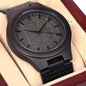 Valentines Day Gift for Him | Wooden Watch with Leather Strap- Gift Box, Happy Valentine's Day Love You