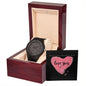 Valentines Day Gift for Him | Wooden Watch with Leather Strap- Gift Box, Happy Valentine's Day Love You
