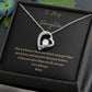 To My Daughter Heart Necklace, Personal Heart Necklace for Daughter