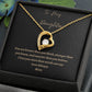 To My Daughter Heart Necklace, Personal Heart Necklace for Daughter